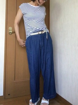 ▷◁さん(レディース・162cm)の夏コーディネート