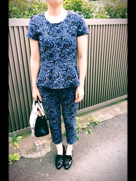 「blue」｜「アイテム（ハンドバッグ）」を使った、xxxさん（レディース・163cm）の秋コーディネート