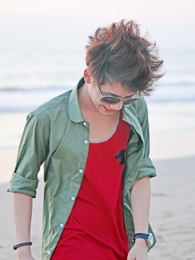 「wearsg」｜「アイテム（タンクトップ）」を使った、Typicalbenさん（メンズ・172cm）の冬コーディネート