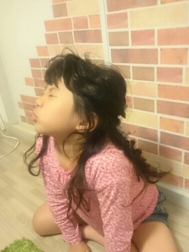 「アレンジ」｜「アイテム（その他）」を使った、ReNaさん（キッズ・110cm）の春コーディネート