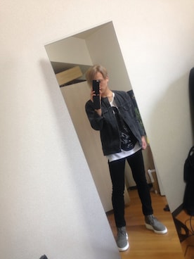 「LAD MUSICIAN（ラッドミュージシャン）のアイテム（デニムジャケット）」を使った、Kazunari fさん（メンズ・167cm）の春コーディネート