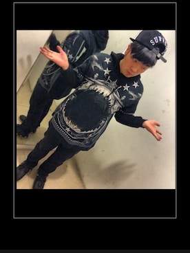 「#supreme」｜xxxxbonxxxxさん（メンズ・173cm）の夏コーディネート