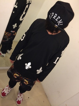 「#supreme」｜xxxxbonxxxxさん（メンズ・173cm）の夏コーディネート