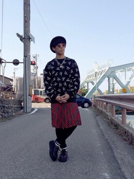 「WEGO（ウィゴー）のアイテム（その他シューズ）」を使った、じゅんじゅわ〜さん（メンズ・171cm）の冬コーディネート