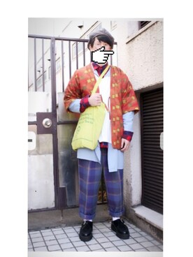 「WEGO（ウィゴー）のアイテム（その他シューズ）」を使った、じゅんじゅわ〜さん（メンズ・171cm）の冬コーディネート
