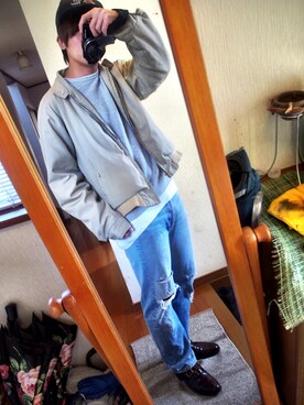 「Alfred Sargent（アルフレッド・サージェント）のアイテム」を使った、Takumlさん（メンズ・171cm）の春コーディネート