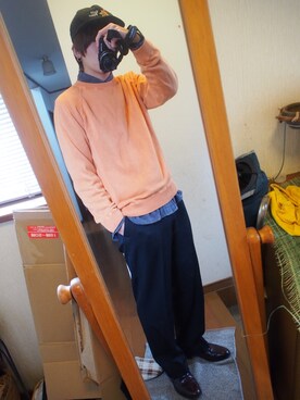 「Alfred Sargent（アルフレッド・サージェント）のアイテム」を使った、Takumlさん（メンズ・171cm）の春コーディネート