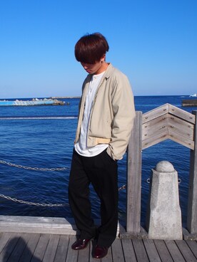 「Alfred Sargent（アルフレッド・サージェント）のアイテム」を使った、Takumlさん（メンズ・171cm）の春コーディネート