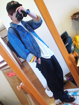 「Marc by Marc Jacobs（マークバイマークジェイコブス）のアイテム（腕時計）」を使った、Takumlさん（メンズ・171cm）の春コーディネート
