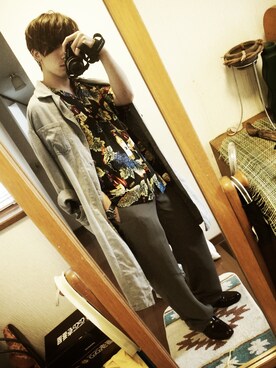 「Alfred Sargent（アルフレッド・サージェント）のアイテム」を使った、Takumlさん（メンズ・171cm）の春コーディネート