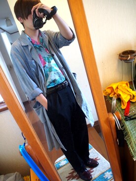 「Alfred Sargent（アルフレッド・サージェント）のアイテム」を使った、Takumlさん（メンズ・171cm）の春コーディネート