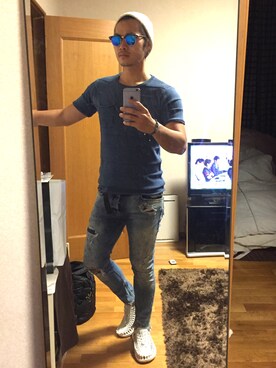 「EDITION（エディション）のアイテム（アクセサリー）」を使った、jp1991さん（メンズ・171cm）の夏コーディネート