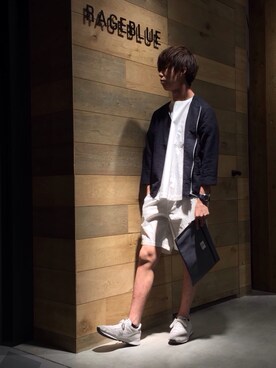 「膝上ショーツ」｜「アイテム（その他トップス）」を使った、yuuさん（メンズ・178cm）の春コーディネート