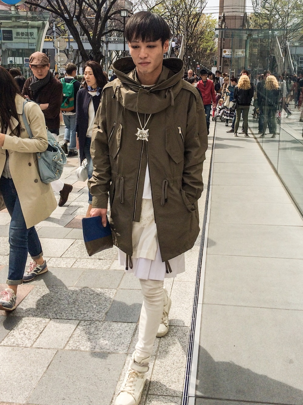 「JUUN.J、COMME des GARCONS、CELINE、RAF SIMONS、ミリタリー、korea、モード、モッズコート」｜「JUUN.Jのアイテム（モッズコート、その他）」を使った、Hara さん（メンズ・183cm）の夏コーディネートの1枚目の写真