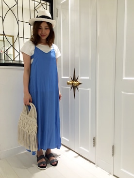 「FABIO RUSCONI（ファビオルスコーニ）のアイテム」を使った、kitanoさん（レディース・164cm）の夏コーディネート