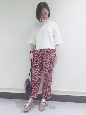 「white」｜kitanoさん（レディース・164cm）の春コーディネート