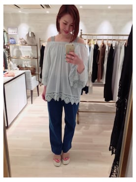 「blue」｜kitanoさん（レディース・164cm）の春コーディネート