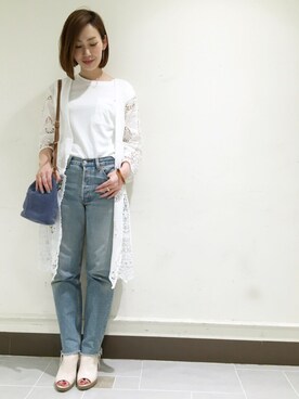 「Omekashi（オメカシ）のアイテム（その他アウター）」を使った、kitanoさん（レディース・164cm）の春コーディネート