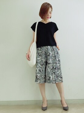 「ROROL（ロロル）のアイテム」を使った、kitanoさん（レディース・164cm）の夏コーディネート