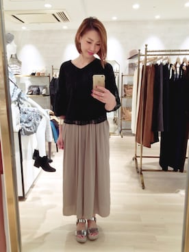 「FABIO RUSCONI（ファビオルスコーニ）のアイテム」を使った、kitanoさん（レディース・164cm）の秋コーディネート