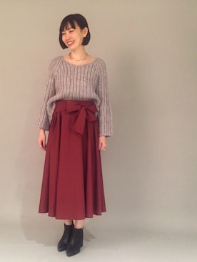 「GAIMO（ガイモ）のアイテム」を使った、kitanoさん（レディース・164cm）の秋コーディネート