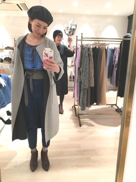「Omekashi（オメカシ）のアイテム（その他アウター）」を使った、kitanoさん（レディース・164cm）の冬コーディネート