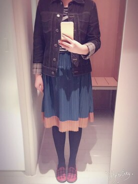 「ESPRIT（エスプリ）のアイテム（ジャケット/アウター）」を使った、角宿一さん（レディース・165cm）の秋コーディネート