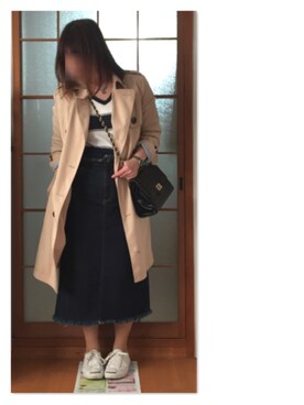 「CONVERSE（コンバース）のCONVERSE コンバース ジャック パーセル / JACK PURCEL（スニーカー）」を使った、YOSHIKAさん（レディース・158cm）の春コーディネート