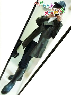 「AIGLE（エーグル）のアイテム（レインシューズ）」を使った、kooiさん（メンズ・168cm）の冬コーディネート