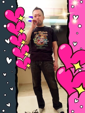 「アイテム（Tシャツ/カットソー）」を使った、hystericbbaさん（メンズ・172cm・100代）の春コーディネート