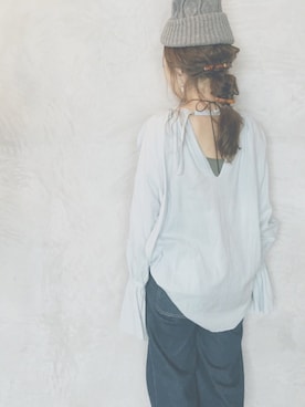 「アイテム（その他アンダーウェア/インナー、グリーン系）」を使った、hamazi／代官山 Am bestenさん（レディース・153cm）の秋コーディネート