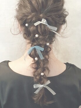 「Handmade（ハンドメイド）のアイテム（その他ヘアアクセサリー、その他）」を使った、hamazi／代官山 Am bestenさん（レディース・152cm）の秋コーディネート