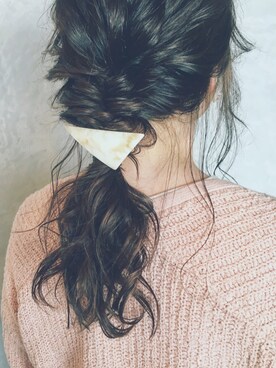 「no brand（ノーブランド）のアイテム（トップス、ピンク系）」を使った、hamazi／代官山 Am bestenさん（レディース・152cm）の秋コーディネート