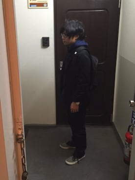 「curly」｜「アイテム（ジャケット/アウター）」を使った、Bharpさん（メンズ・160cm）の秋コーディネート