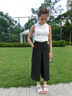 「NEW BRAND（ニューブランド）のアイテム」を使った、Viki Tongさん（レディース・152cm）の夏コーディネート