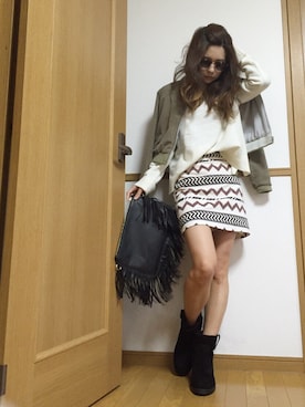 MiHoさん（レディース・159cm）の秋コーディネート