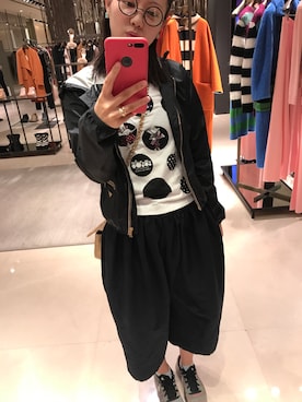 「PRADA（プラダ）のアイテム（ナイロンジャケット）」を使った、sunshineさん（レディース・165cm）の秋コーディネート
