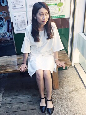 「lady」｜「アイテム（その他シューズ）」を使った、Emily Chenさん（レディース・163cm）の春コーディネート