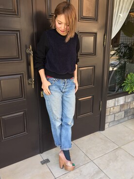 「OPENING CEREMONY（オープニングセレモニー）のアイテム（スウェット）」を使った、★mocchi★さん（レディース・154cm）の冬コーディネート