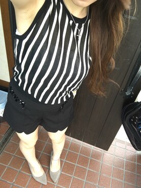 「Rewde（ルゥデ）のアイテム（パンツ）」を使った、yoppyyさん（レディース・142cm）の夏コーディネート