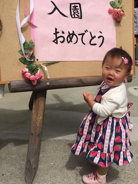 「おめかしコーデ」｜Momoka＊さん（キッズ・80cm）の春コーディネート