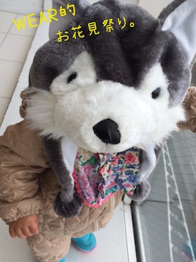 「wear的お花見祭り」｜Momoka＊さん（キッズ・70cm）の春コーディネート