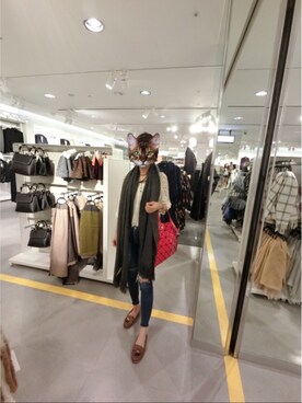 「H&M（エイチ・アンド・エム）のアイテム（その他）」を使った、Mei Wenさん（レディース・158cm）の秋コーディネート