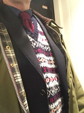 「BALLANTYNE（バランタイン）のアイテム」を使った、 nhatoさん（メンズ・168cm）の冬コーディネート