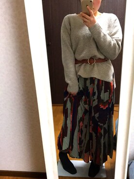 「loaf（ローフ）のアイテム」を使った、Miさん（レディース・152cm）の冬コーディネート