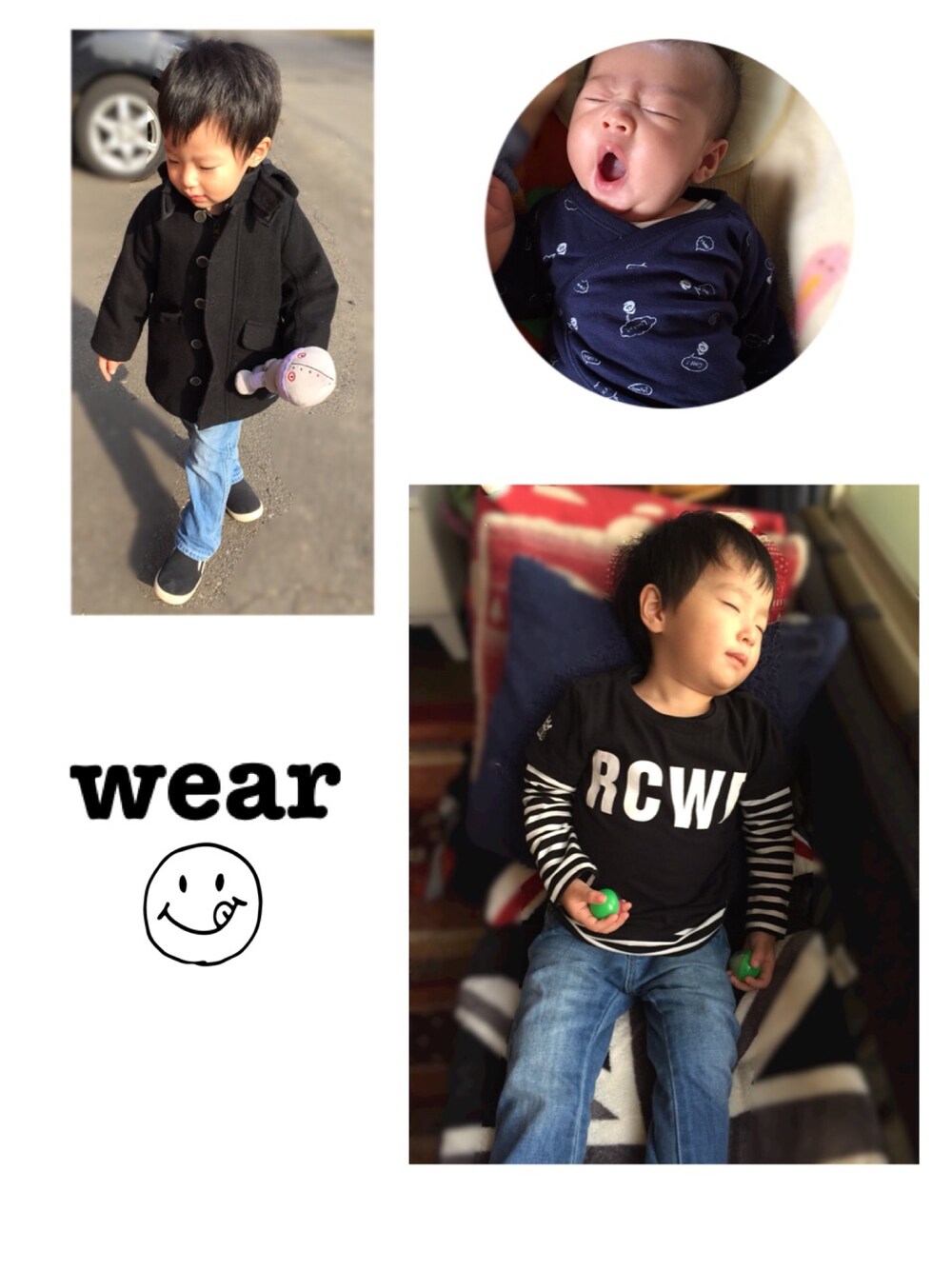 「男の子コーデ、キッズファッション、2歳、やんちゃboy」｜「BREEZEのアイテム（ダウンジャケット/コート、ブラック系）」を使った、sou-haru︎☺︎さん（キッズ・90cm）の秋コーディネートの1枚目の写真