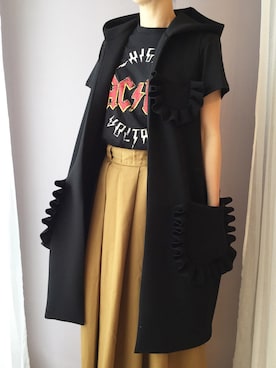 「ロックT」｜「アイテム（その他アウター）」を使った、misaさん（レディース・164cm）の秋コーディネート