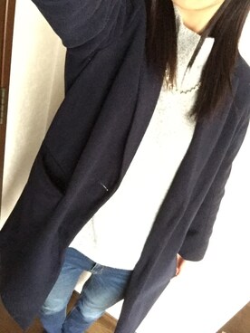 「RETRO GIRL（レトロガール）のアイテム（トレンチコート、その他）」を使った、⑅︎◡̈︎*さん（レディース・170cm）の冬コーディネート