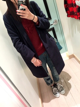 ⑅︎◡̈︎*さん（レディース・170cm）の冬コーディネート