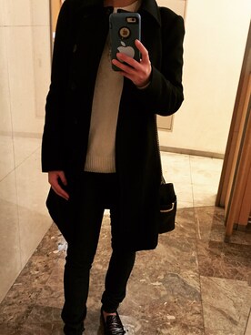 「JIL SANDER（ジルサンダー）のアイテム（その他アウター）」を使った、mhktyさん（レディース・155cm）の冬コーディネート